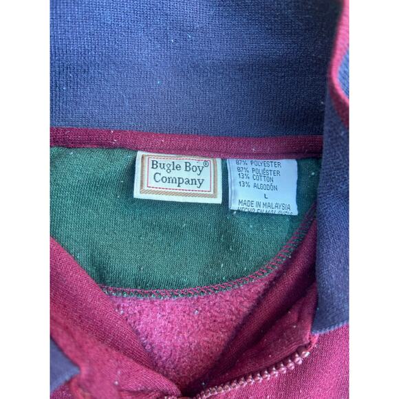 Vintage Bugle Boy Company BBC Sport Quarter-Zip Pullover - Picture 3 of 6